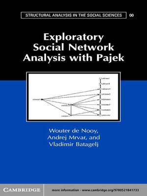 cover image of Exploratory Social Network Analysis with Pajek